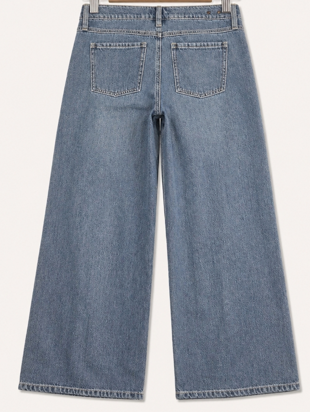Cabi Wide Leg Jean Size 4 Ashbury Mid-rise Stretch Denim - Picture 13 of 13